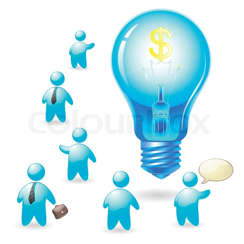 Man And Light Bulb With Dollar Icon Stock Vector Colourbox 800x800 Man And Light Bulb With Dollar Icon Stock Vector Colourbox