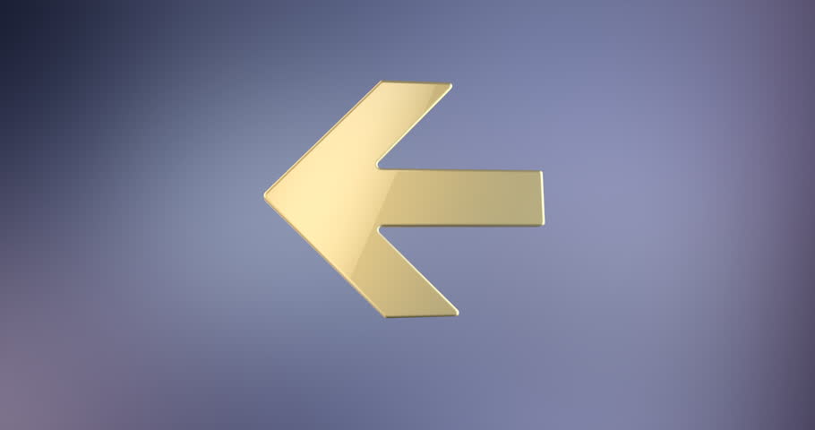 Animated Arrow Left Gold Stock Footage Video 910x480 Animated Arrow Left Gold Stock Footage Video