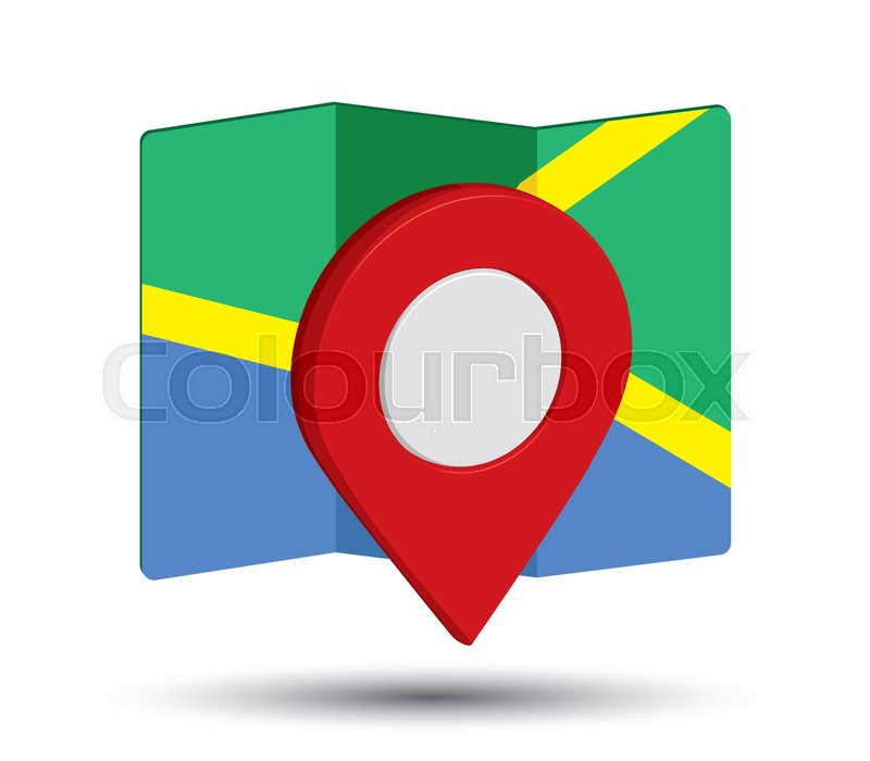 800x700 Map Icon An Pin Design, Stock Vector Colourbox