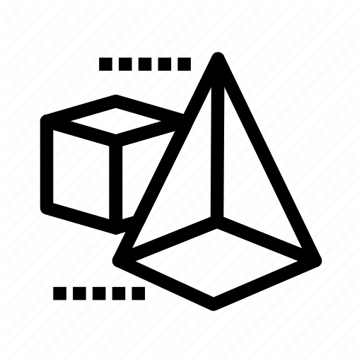 512x512 Box, Model, Triangle Icon