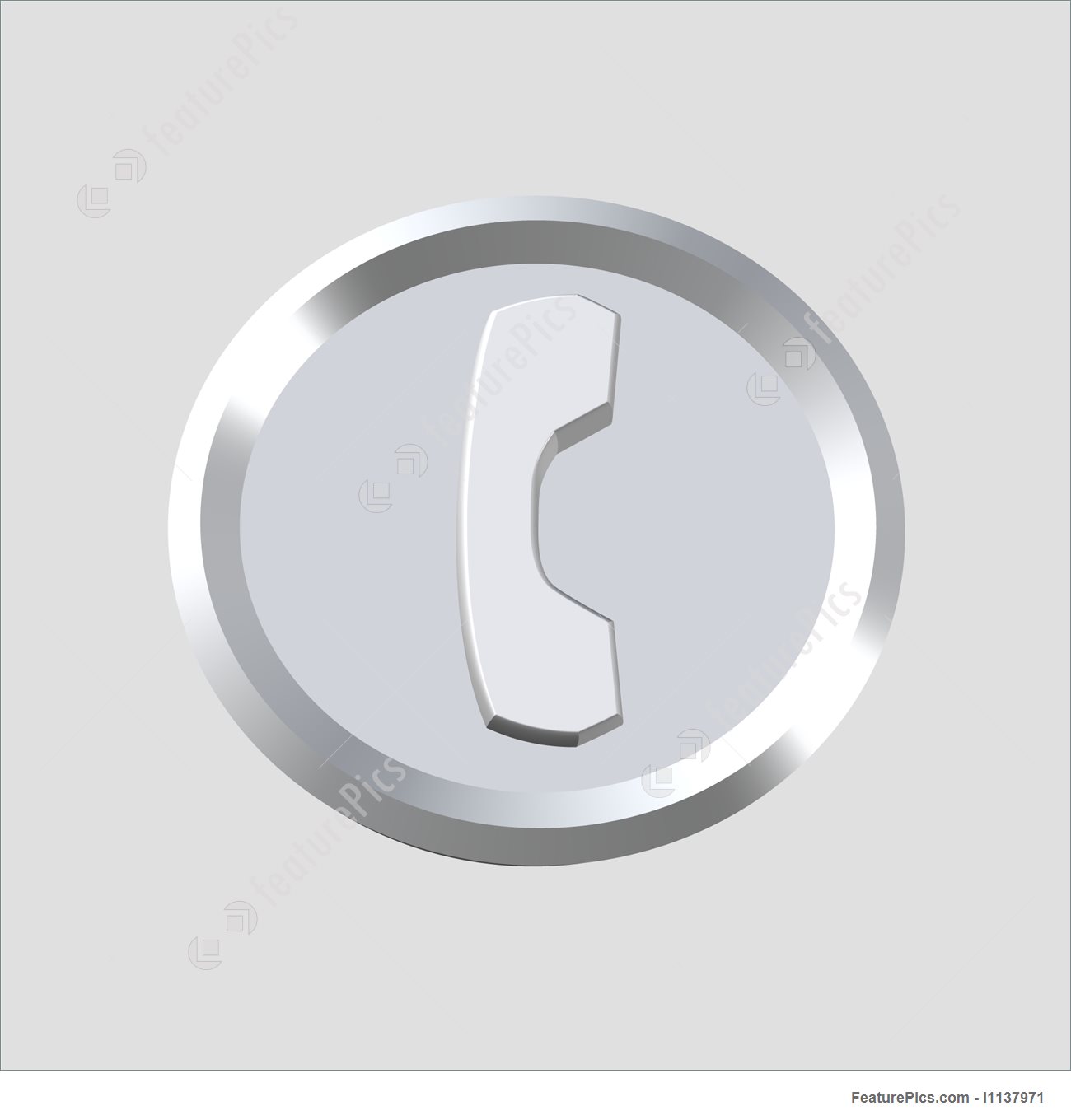 1300x1360 Phone Icon Stock Illustration
