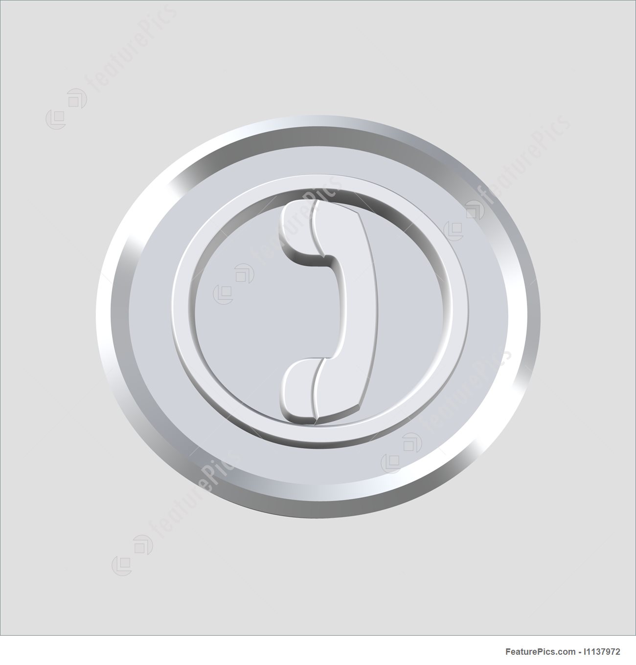 1300x1360 Phone Icon Stock Illustration