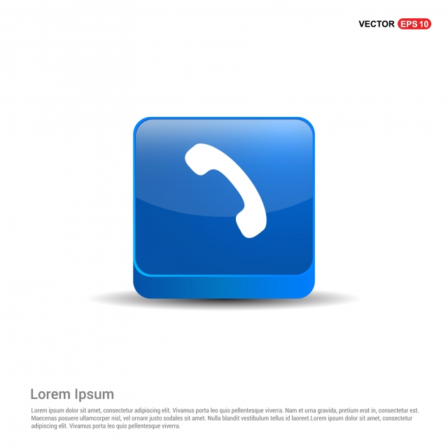 640x640 Phone Receiver Icon Blue Button, Business, Button, Call Png