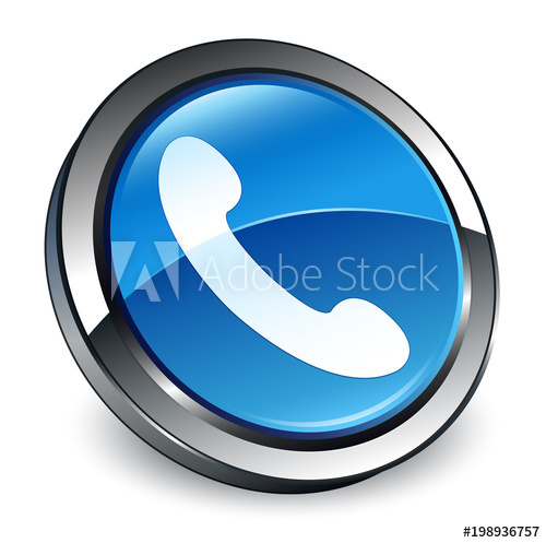 500x497 Phone Icon Blue Round Button