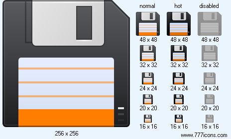 464x280 Save Icon Printing Icons