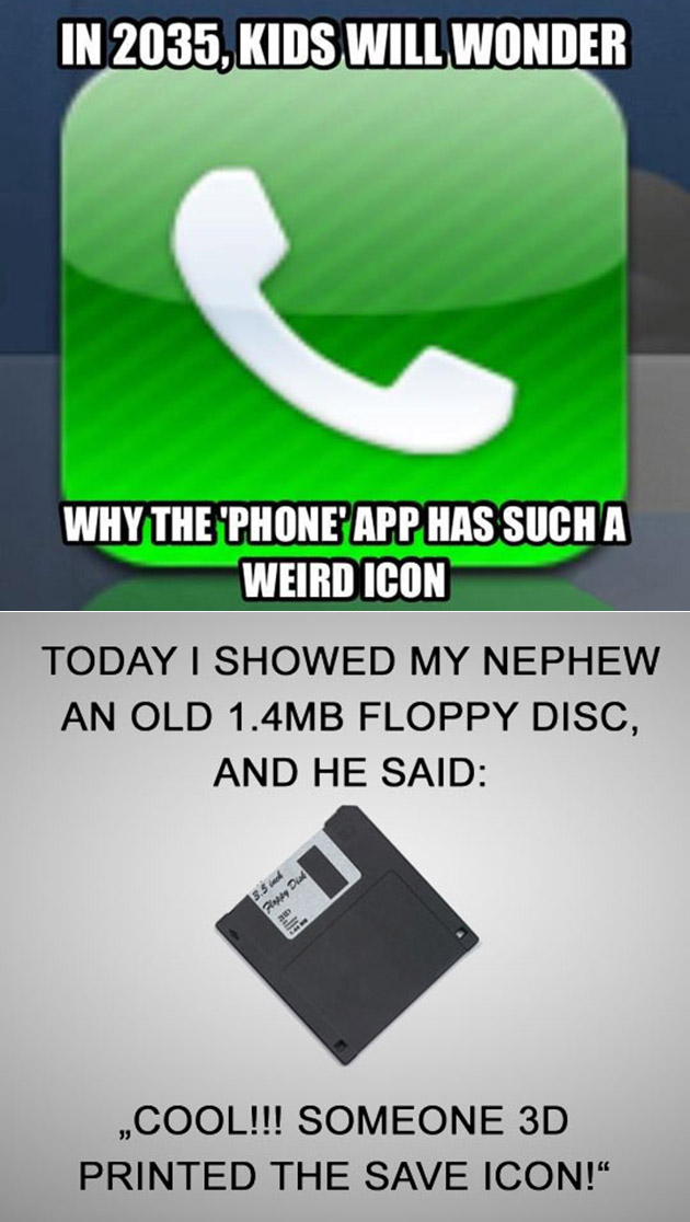 630x1116 Printed Save Icon And More Things The Kids Of Today Probably