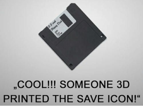 500x392 Cool!!! Someone Printed The Save Icon! Cool Meme On Me Me