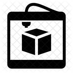 256x256 Printer Icon Of Glyph Style