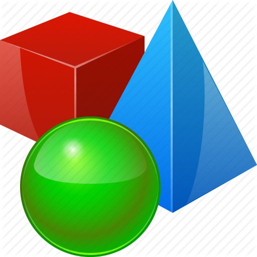 512x512 Objects, Cube, Model, Object, Pyramide, Reality, Sphere Icon