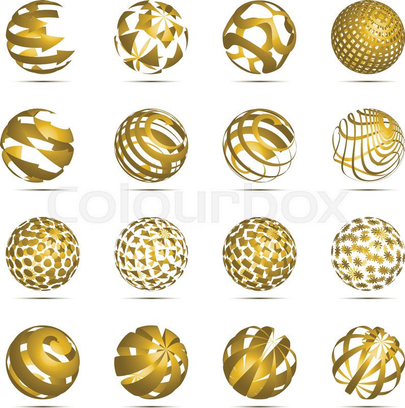 794x800 Abstract Sphere Circle Logos Icon Stock Vector Colourbox