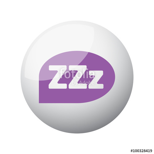 500x500 Flat Purple Sleep Icon On Sphere Stock Image And Royalty Free