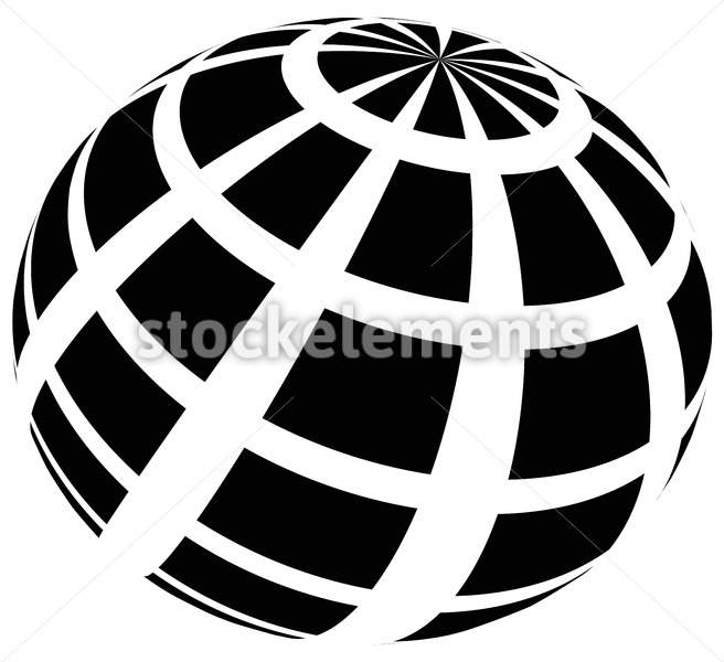 656x600 Sphere With Grid Of Squares Textured Sphere Icon