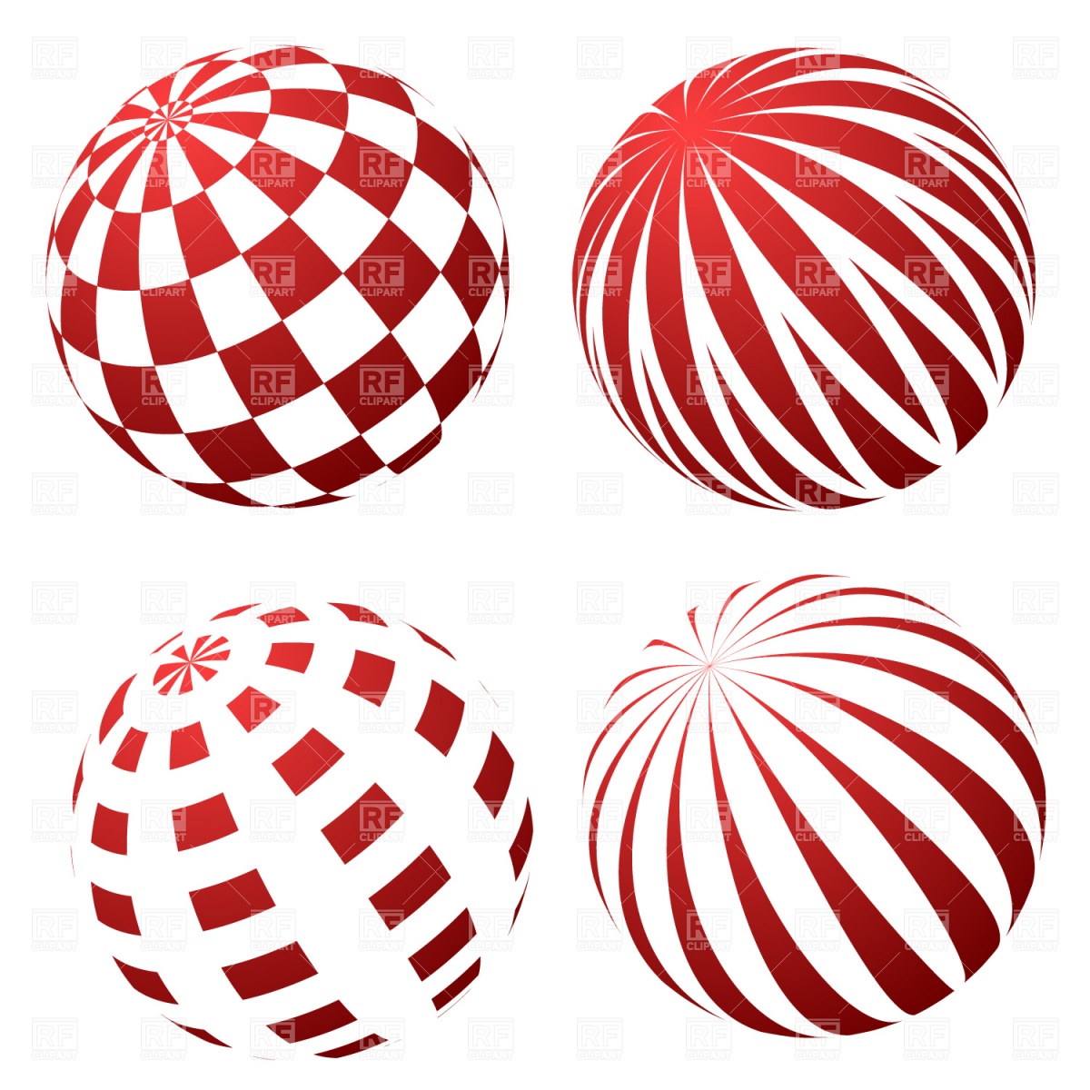 1200x1200 Spheres With Patterns Vector Image Of Icons And Emblems