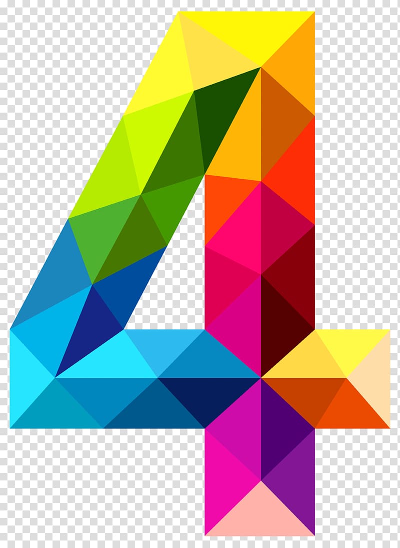800x1095 Papua New Guinea Icon Number Data, Colourful Triangles Number Four
