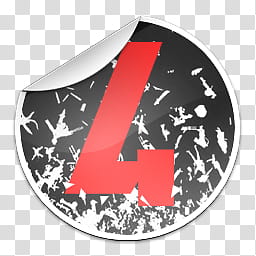 256x256 Sticker, Round Number Icon Transparent Background Png Clipart
