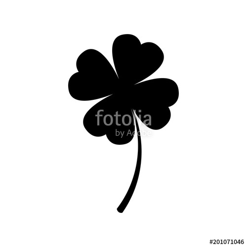 500x500 Four Leaf Clover Icon Stock Image And Royalty Free Vector