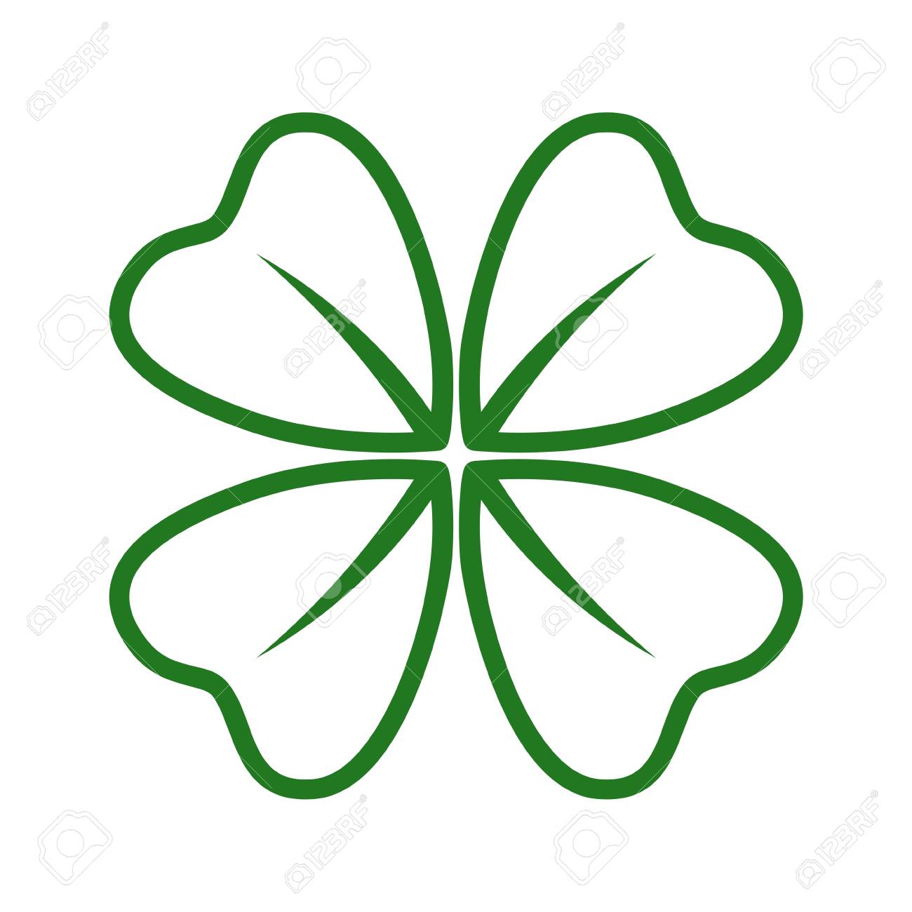 4 Leaf Clover Icon at Vectorified.com | Collection of 4 Leaf Clover ...