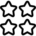 128x128 Four Stars Icons