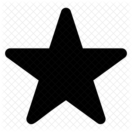 512x512 Star Icon Of Glyph Style