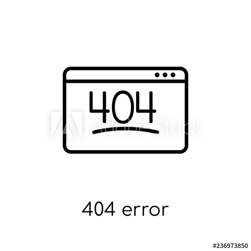 500x500 Error Icon Trendy Modern Flat Linear Vector Error Icon