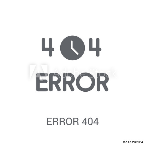 500x500 Error Icon Trendy Error Logo Concept On White Background