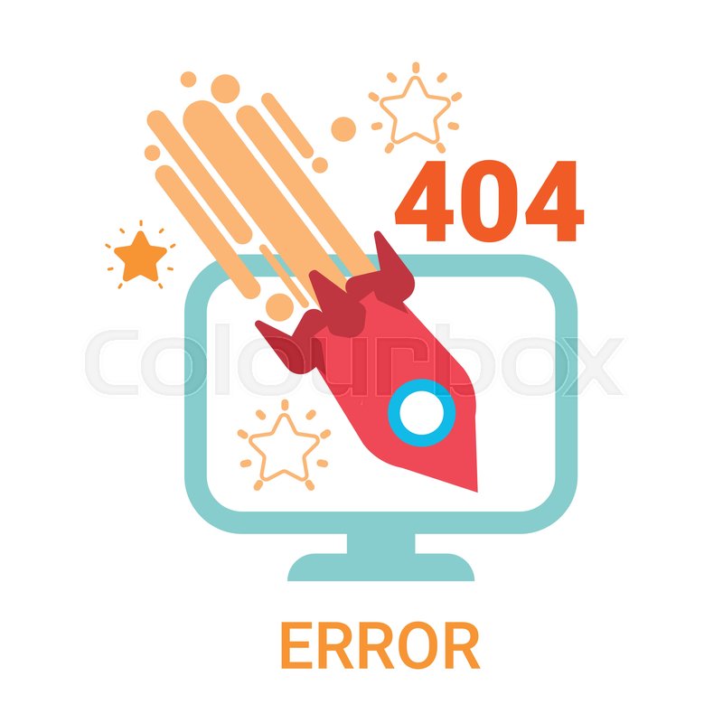 800x800 Error Icon Not Found Broken Stock Vector Colourbox