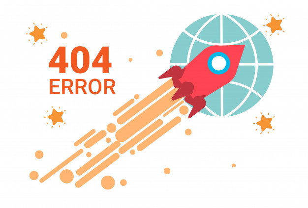 626x424 Error Icon Not Found Broken Message Banner Vector Premium
