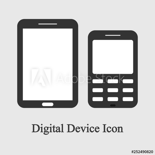 500x500 Mobile Phone, Cellphone With Lte Sign Isolated On Background