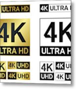 155x180 Ultra Hd Icon Vector Uhd Tv Symbol Of High Definition Metal