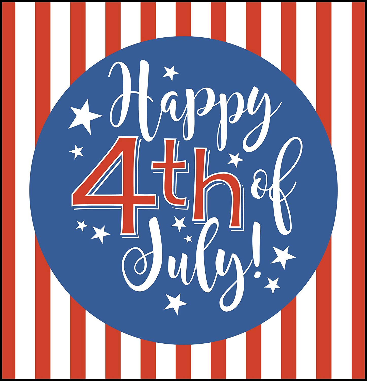 1446x1500 Happy Of July Cartoon Flag Icon Vinyl Sticker