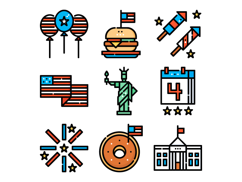 4th Of July Icon at Vectorified.com | Collection of 4th Of July Icon ...