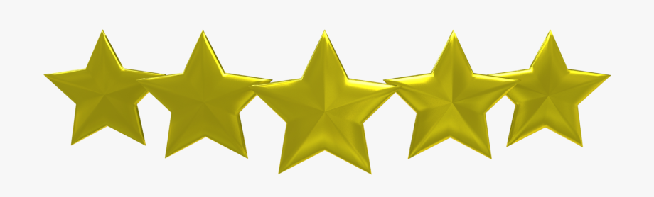 920x278 Gold Star Png