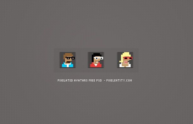 614x397 Pixelated Avatars