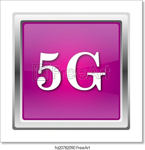 561x581 Free Art Print Of Icon Magenta Shiny Glossy Icon Isolated