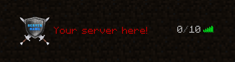 468x125 Minecraft Server Icon Template