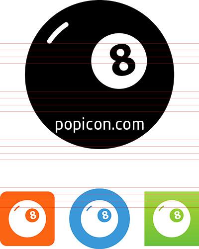 400x501 Billiards Eight Ball Icon
