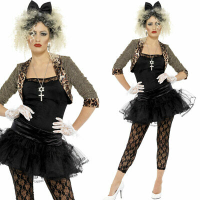 400x400 Ladies Pop Icon Funky Fancy Dress Costume Madonna Style Outfit