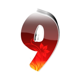 256x256 Number Icon Size