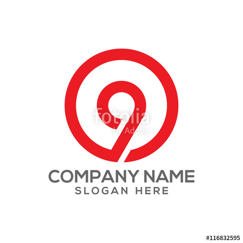 500x500 Number Icon Logo Vector Stock Image And Royalty Free Vector