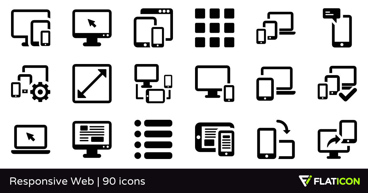 1200x630 Responsive Web Free Icons