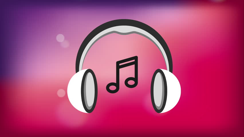 852x480 Audio Icon Design, Video Animation Stock Footage Video