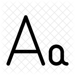 256x256 Aa Icon Of Glyph Style