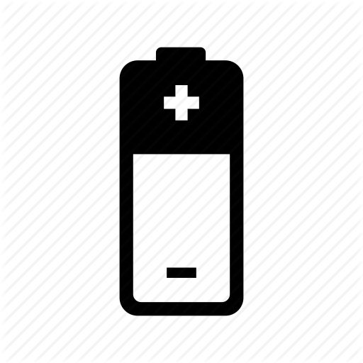 512x512 Aa, Battery, Electricity, Half Full, Loading, Minus, Plus Icon