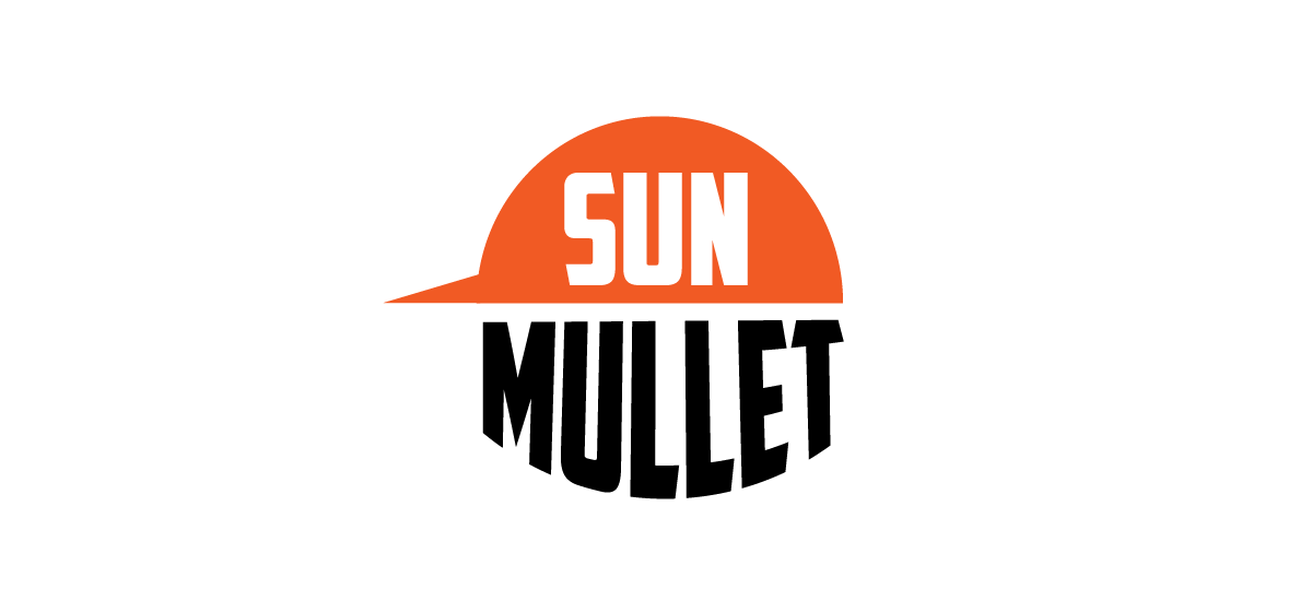 1200x560 Logo Design For Sun Mullet, With Icon Included