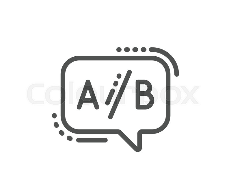 Ab Testing Line Icon Ui Test Chat Stock Vector Colourbox 800x647 Ab Testing Line Icon Ui Test Chat Stock Vector Colourbox
