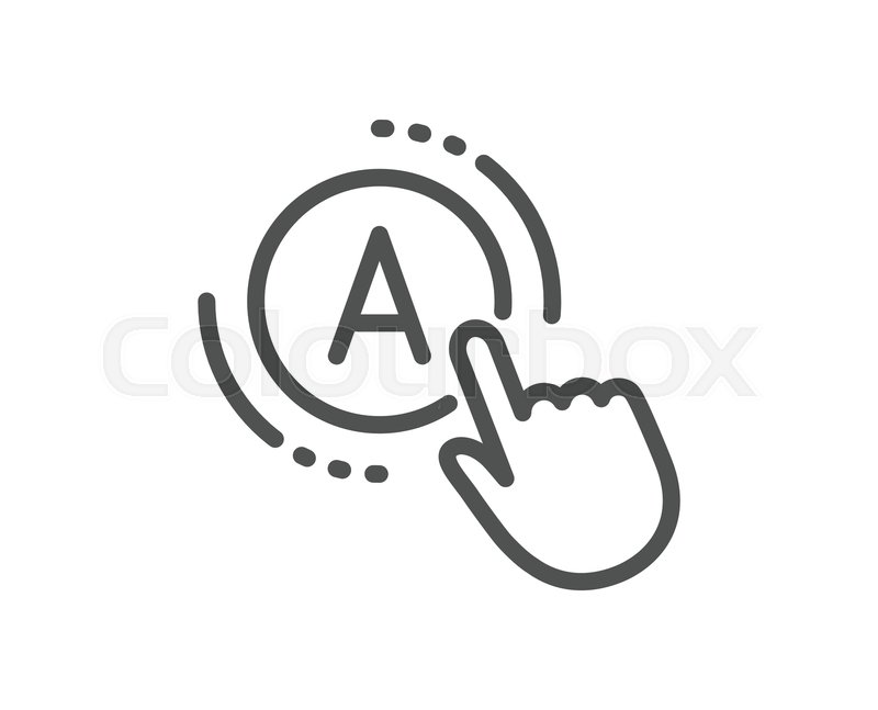 800x647 Ab Testing Line Icon Ui Test Button Stock Vector Colourbox