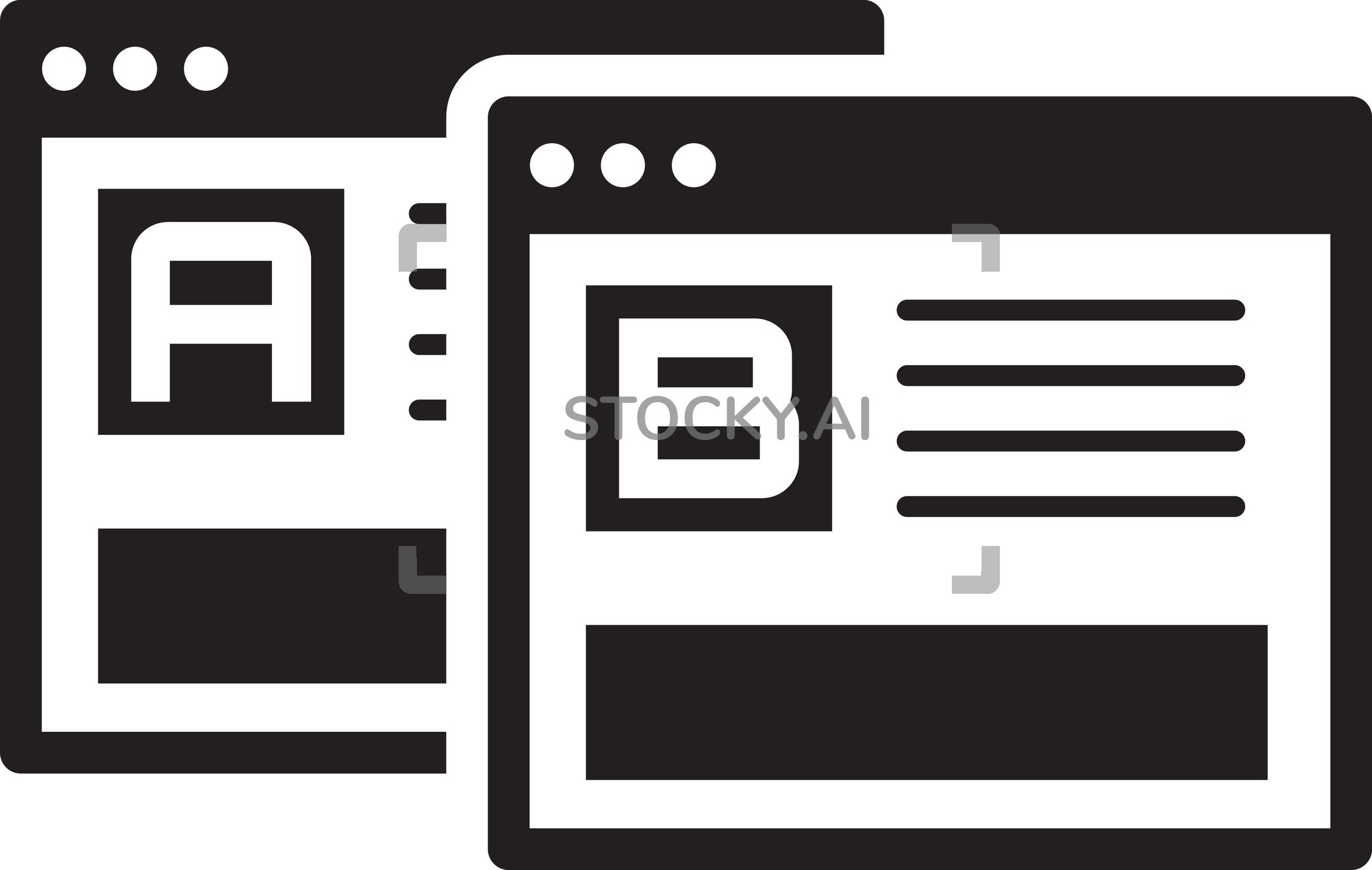 2175x1380 Image Of Ab Testing Icon Flat Design