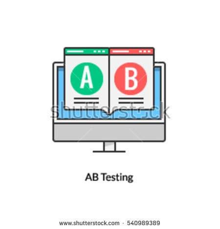 450x470 Vector Icon Of Ab Testing, Split Testing, Web