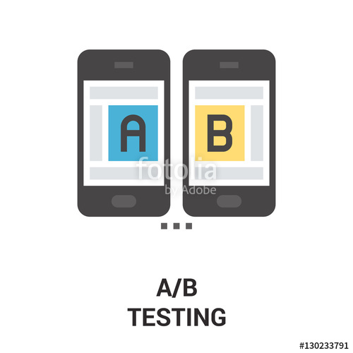 500x500 A B Testing Icon Stock Image And Royalty Free Vector
