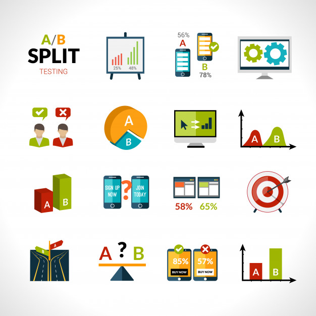 626x626 A B Testing Icons Vector Free Download